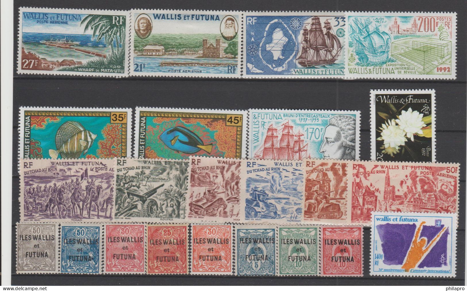 WALLIS & FUTUNA 2  Lots *Mint Hinged  Réf  T 1027 - Sonstige & Ohne Zuordnung