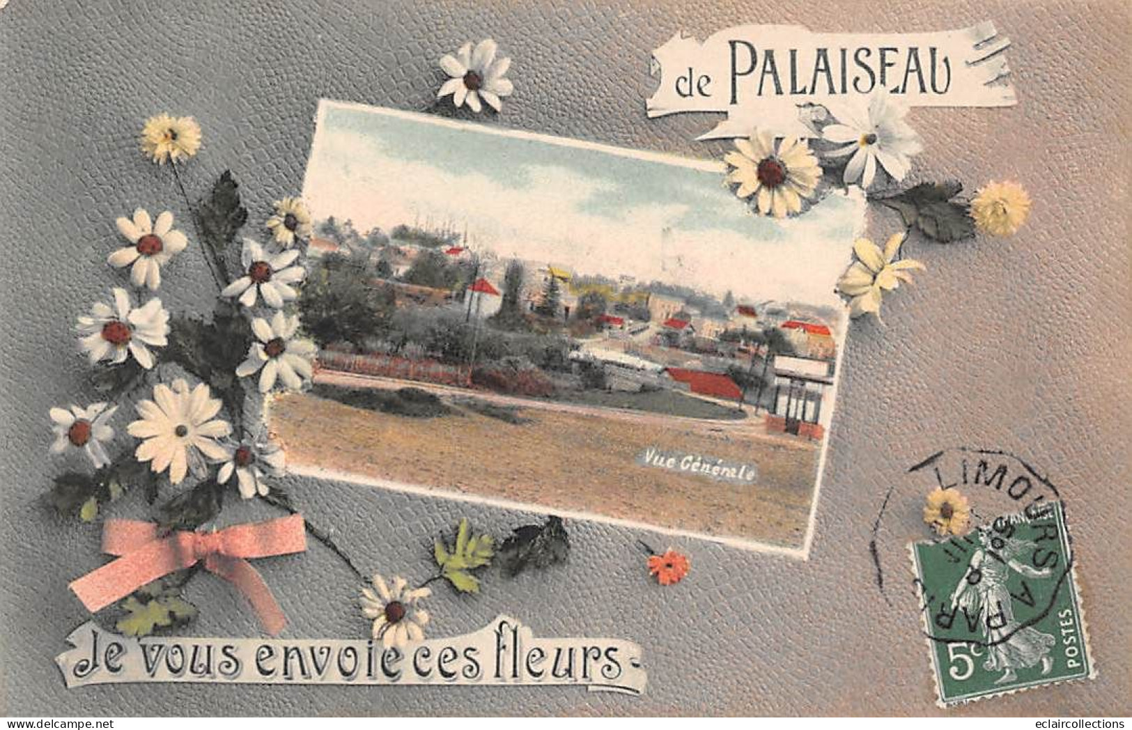 Palaiseau           91          De Palaiseau Je Vous Envoie Ces Fleurs . Vue Générale  -  1  -    (voir Scan) - Palaiseau