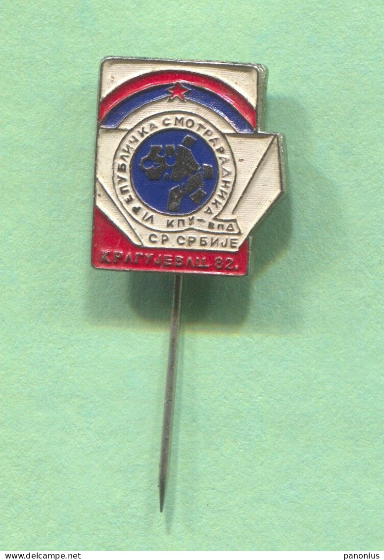 JUDO - Tournament Kragujevac Serbia, Vintage Pin Badge Abzeichen - Judo