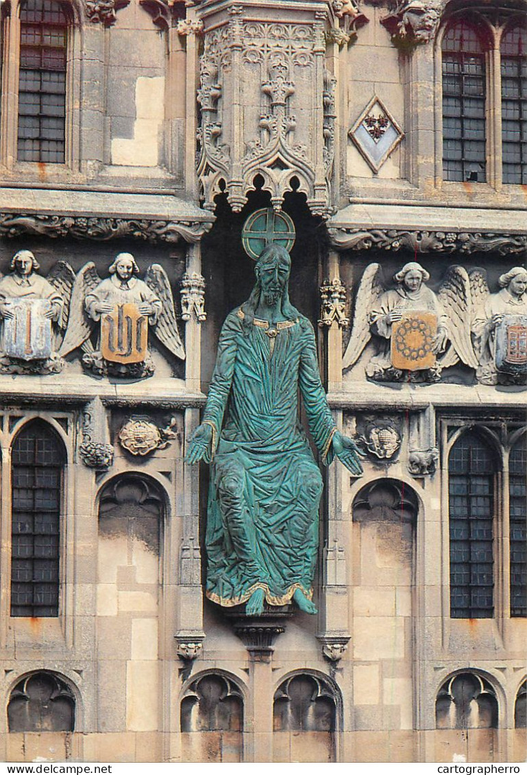 England Oxford Christ Church Statue Of Christ Above Gateway Klaus Ringwald Sculpture - Oxford