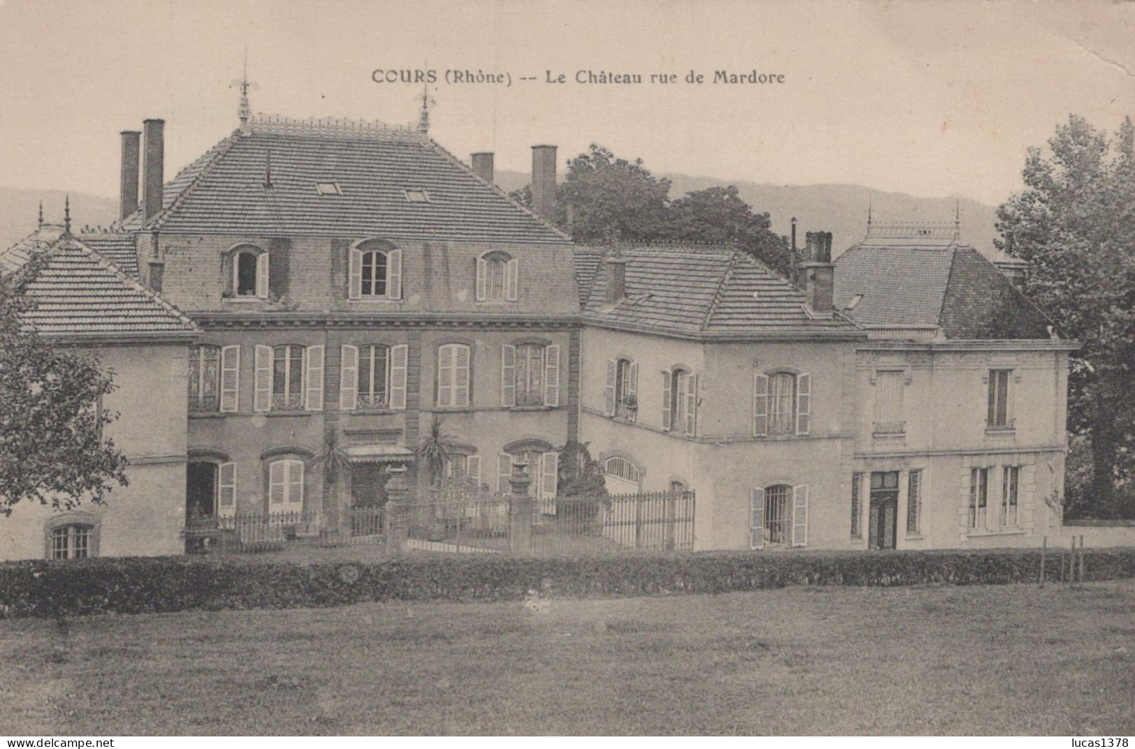 69 / COURS / LE CHATEAU RUE DE MARDORE - Cours-la-Ville