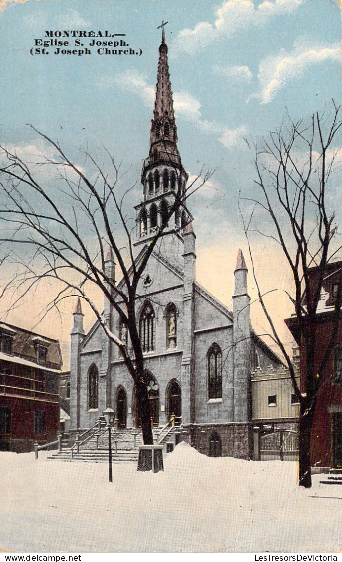 CANADA - Montréal - Eglise St Joseph - Carte Postale Ancienne - Montreal