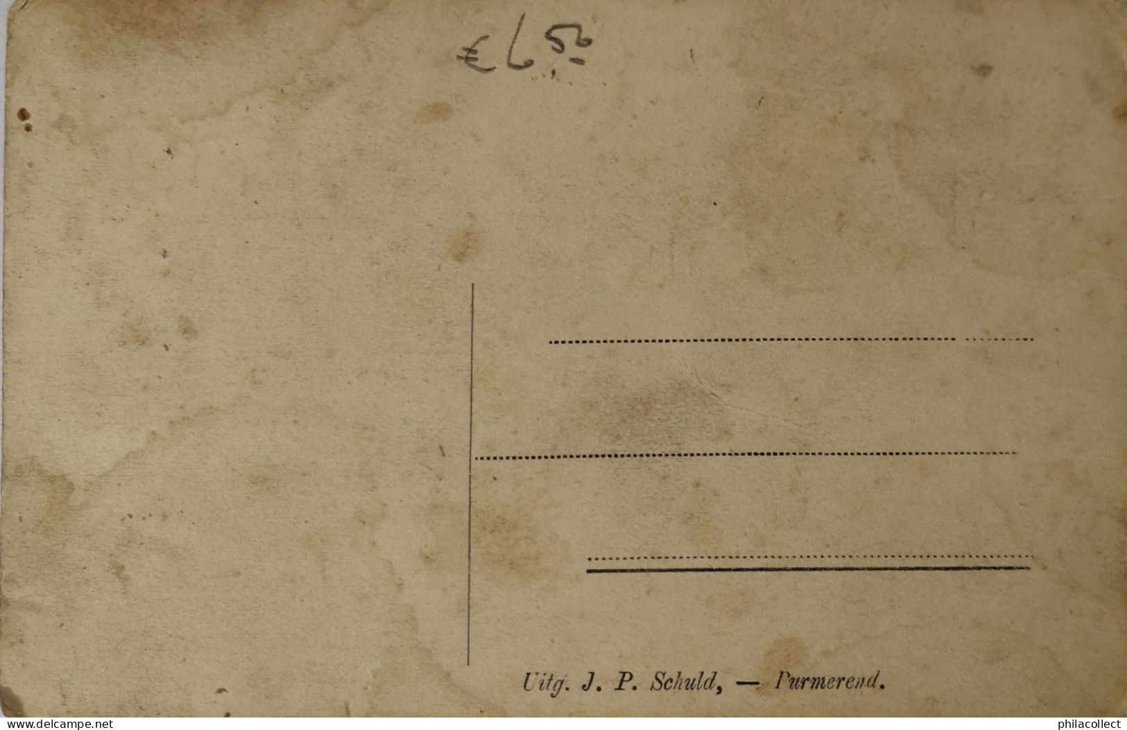 Purmerend - Watersnood 1916 - Nek Bij 19?? Vlekkig - Vuil Beetje Sleets - Purmerend