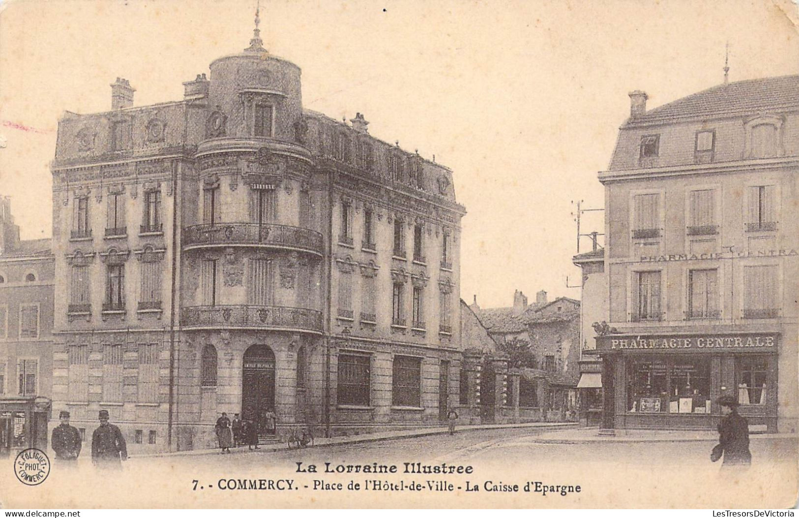 FRANCE - 55 - COMMERCY - Place De L'Hôtel De Ville - La Caisse D'Epargne - Carte Postale Ancienne - Commercy