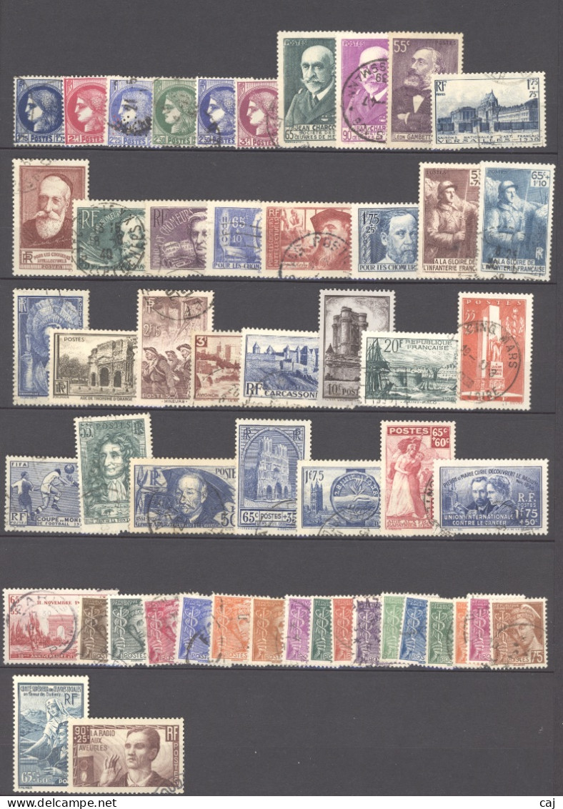 France  -  Années Complètes  -  1938  :  Yv  372-18  (o) - ....-1939