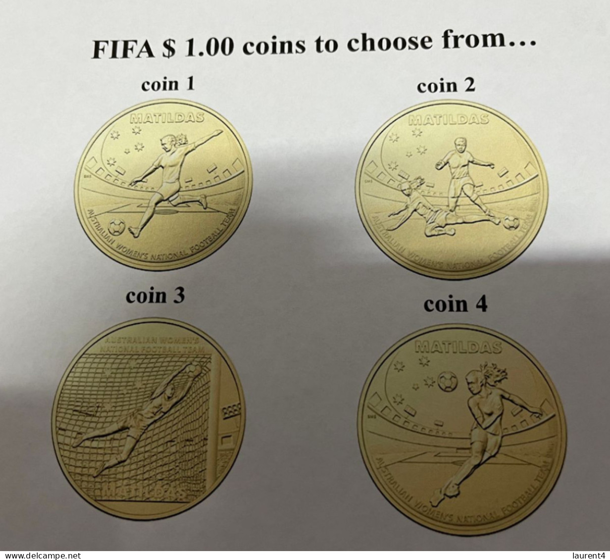 22-7-2023 (3 S 9) FIFA Women's Football World Cup Match 6 (stamp + Coin) Zambia (0) V Japan (5) - Dollar