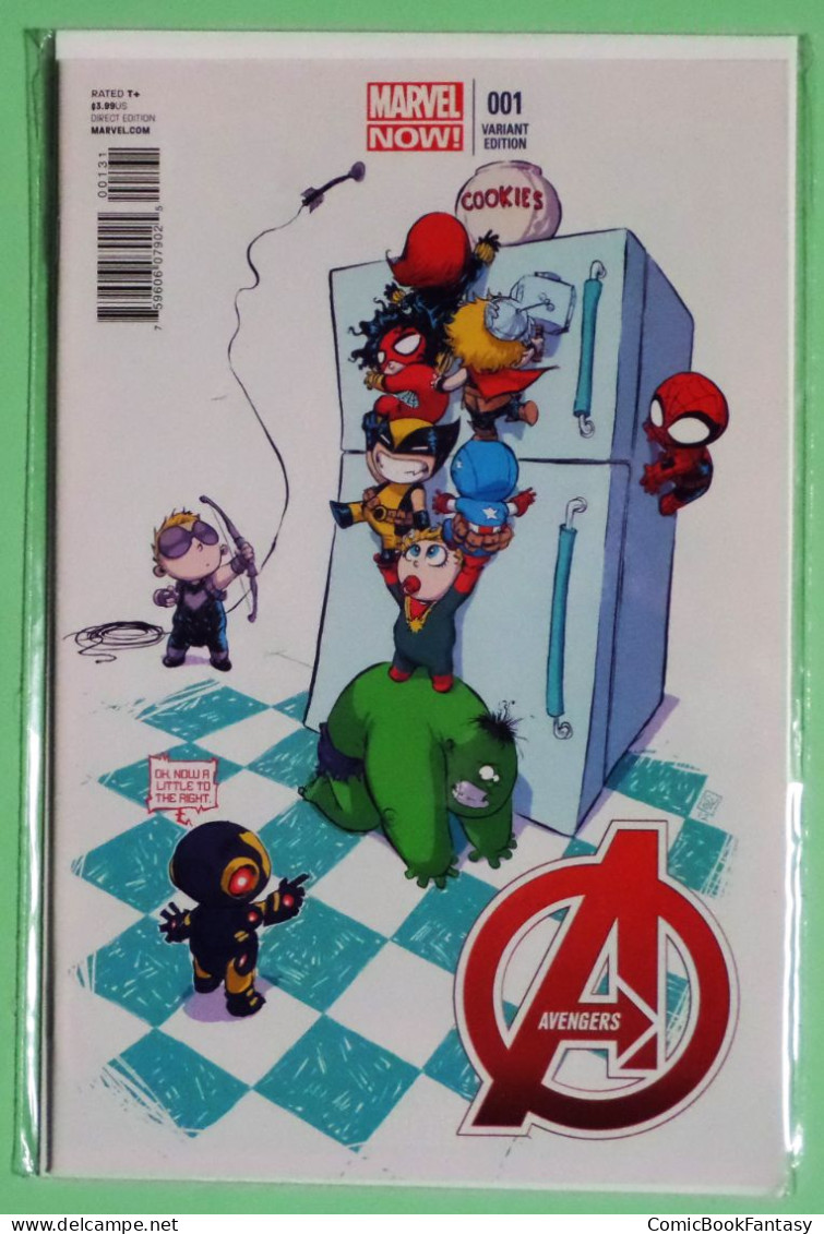 Avengers #1 Skottie Young Baby Variant 2012 Marvel Comics - NM - Extremely Rare - Marvel