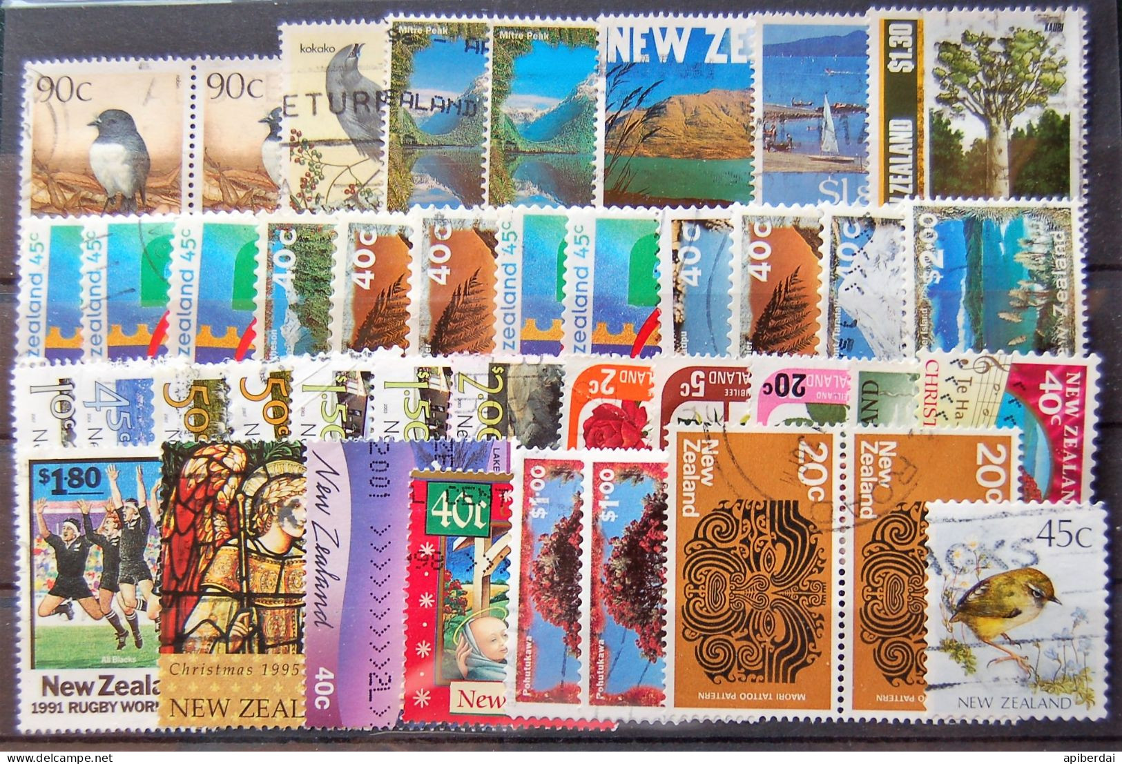 Nouvelle-Zélande New-zealand - Small Batch Of 40 Stamps Used - Collezioni & Lotti