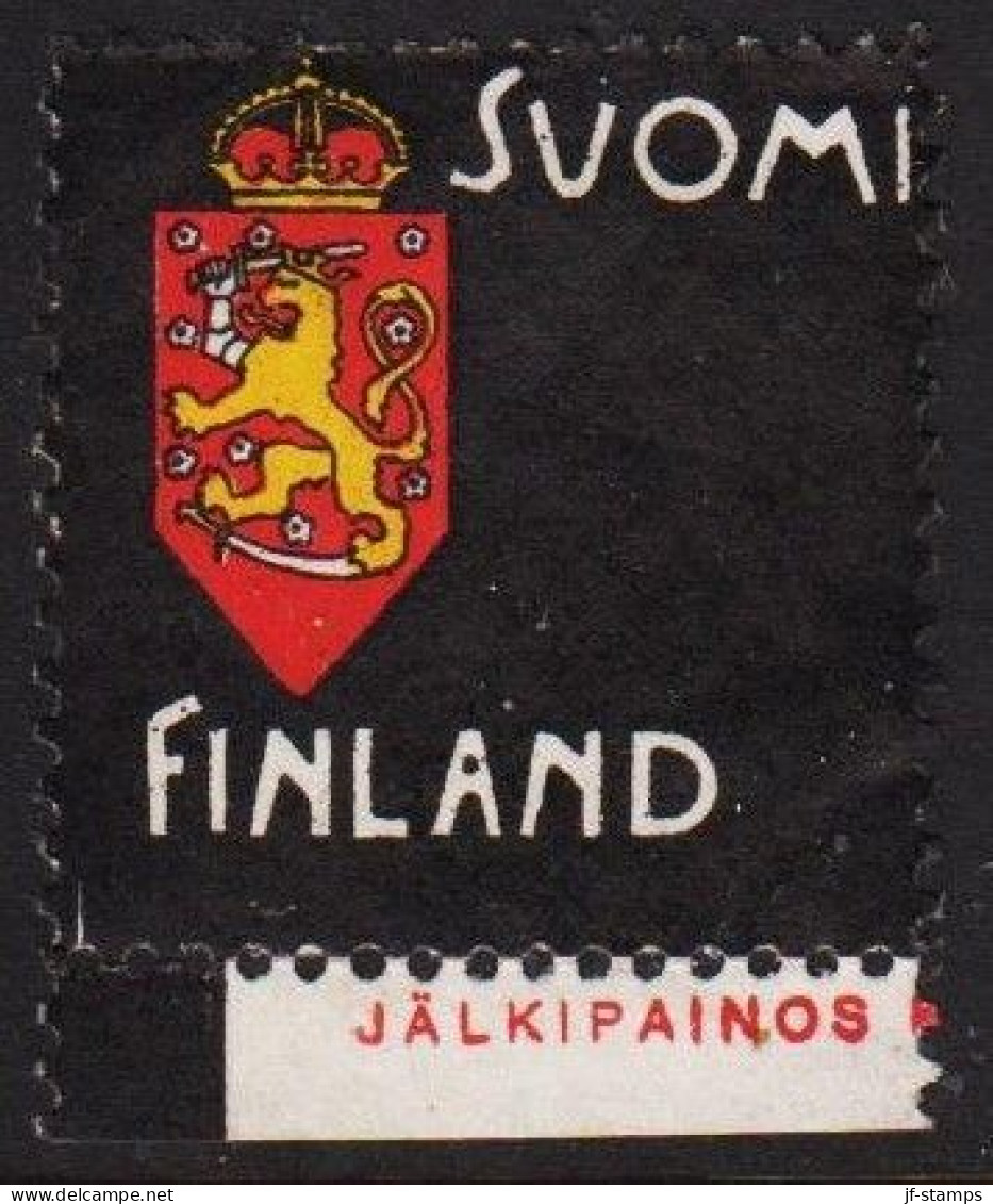 1900. SUOMI FINLAND. Mourning Stamp. Coat Of Arms. At Back "1 PENNI". No Gum.  (Michel Facit So1) - JF535600 - Neufs