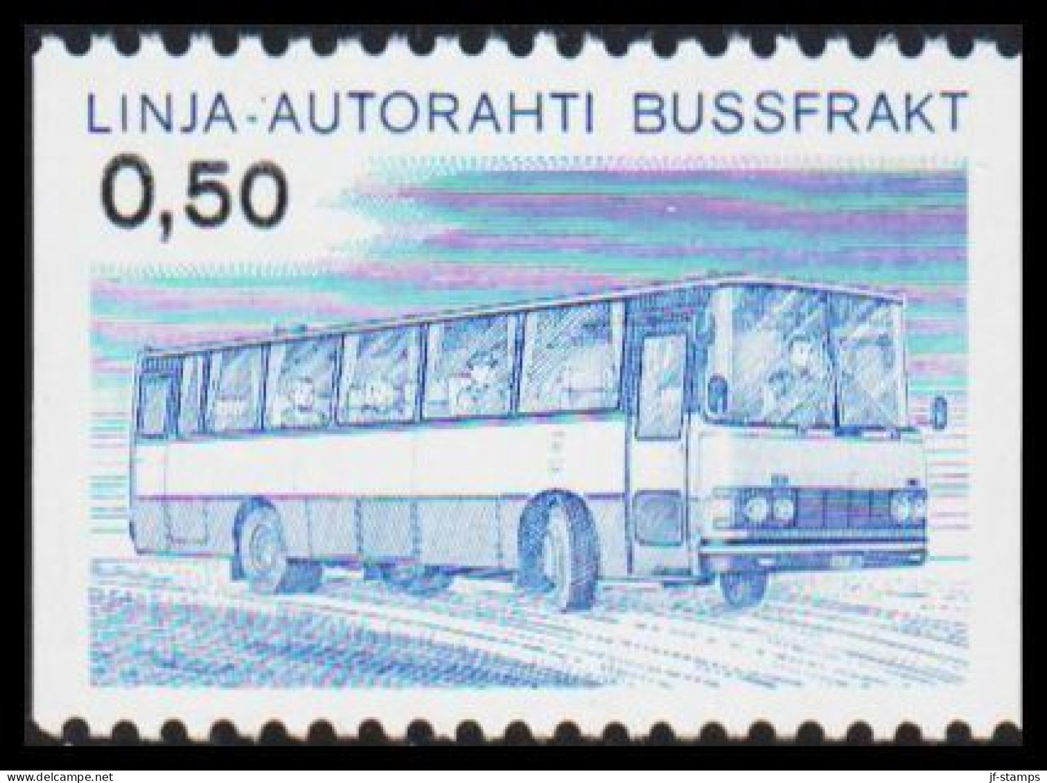 1981. FINLAND. LINJA-AUTORAHTI - BUSSFRAKT. 0,50 Mk. Never Hinged. (Michel 14) - JF535611 - Colis Par Autobus