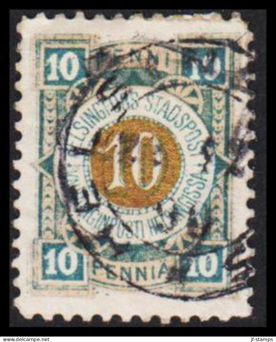 HELSINGFORS STADSPOST 10 PENNI. - JF535643 - Local Post Stamps