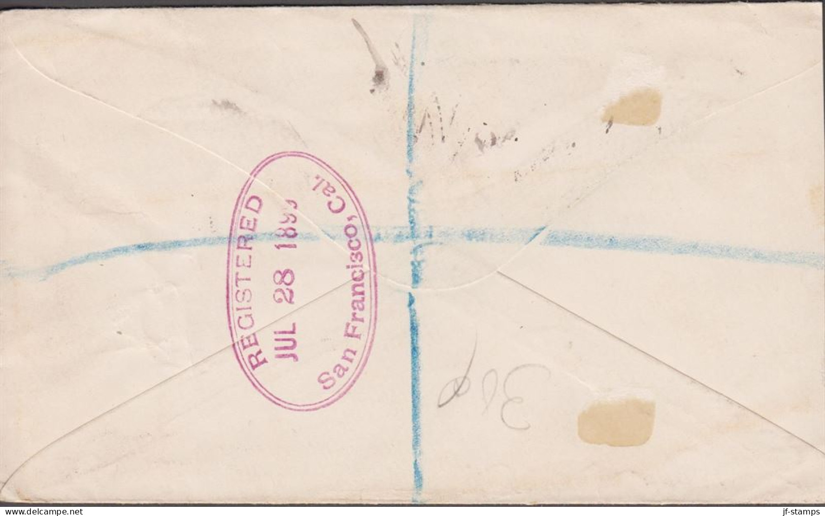 1900. QUEENSLAND. Beautiful Registered Cover To Superior, Nebraska, USA Via San Francisc... (michel 99 + 101) - JF535734 - Briefe U. Dokumente