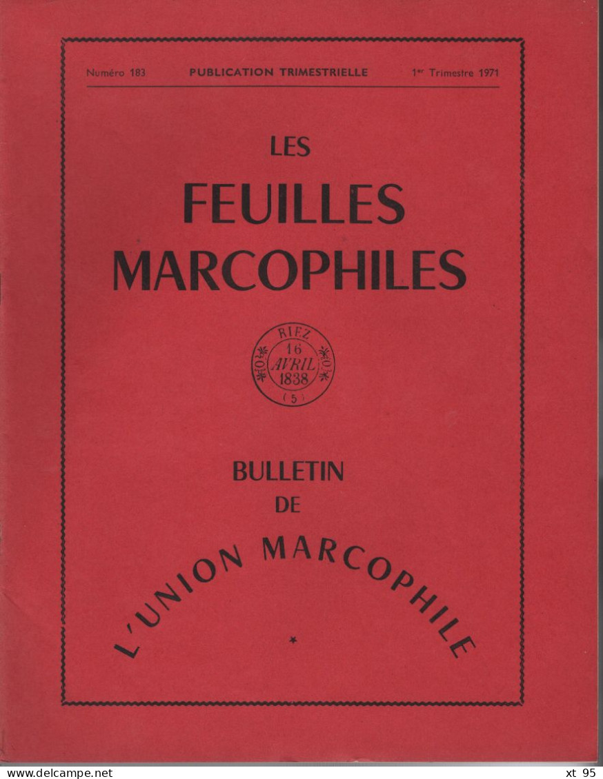 Les Feuilles Marcophiles - N°183 - Voir Sommaire - Français (àpd. 1941)