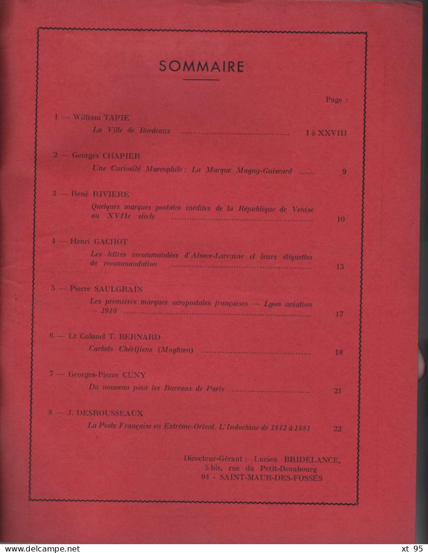 Les Feuilles Marcophiles - N°179 - Voir Sommaire - French (from 1941)
