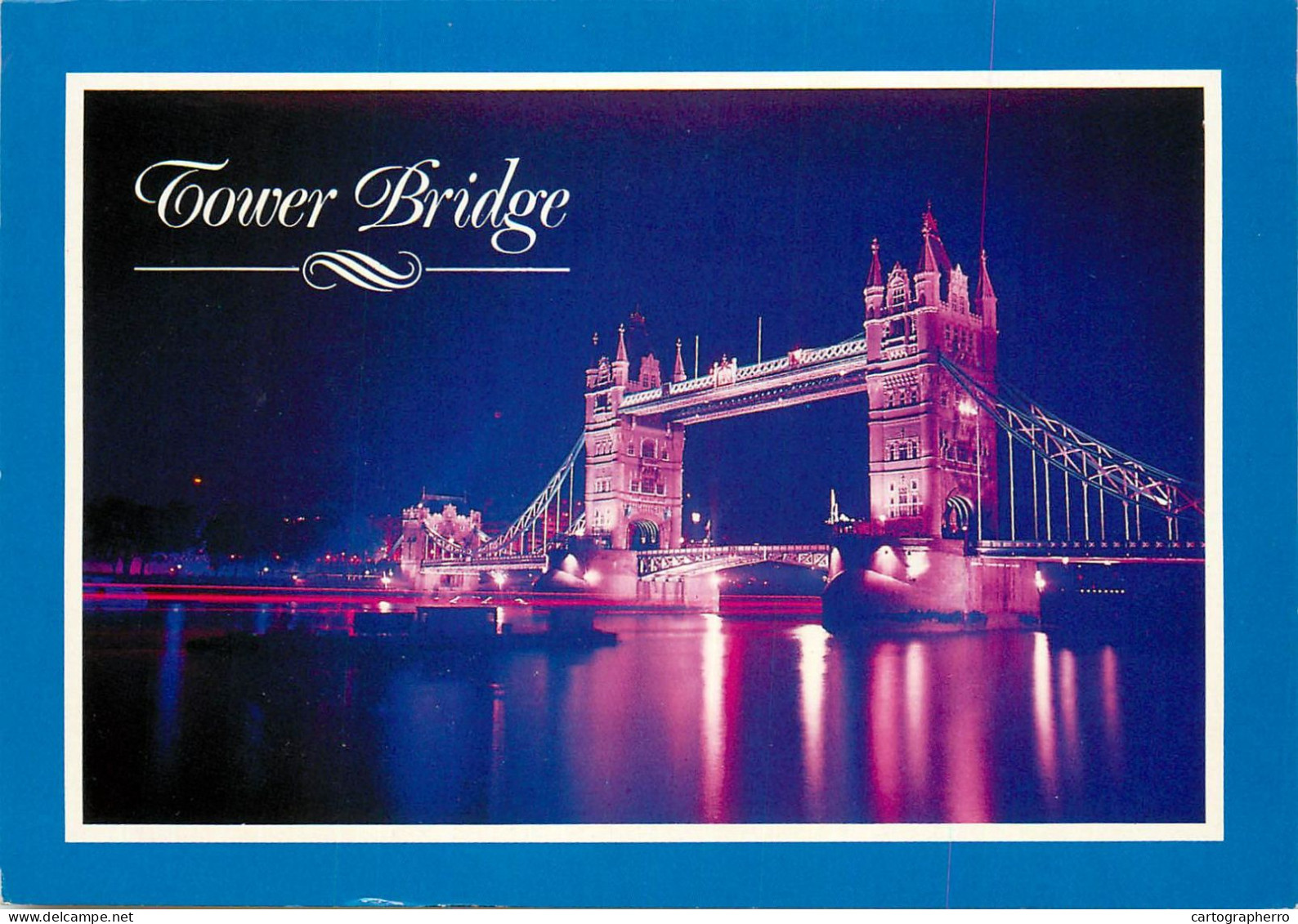 England London Tower Bridge And The Thames Nocturnal View - River Thames