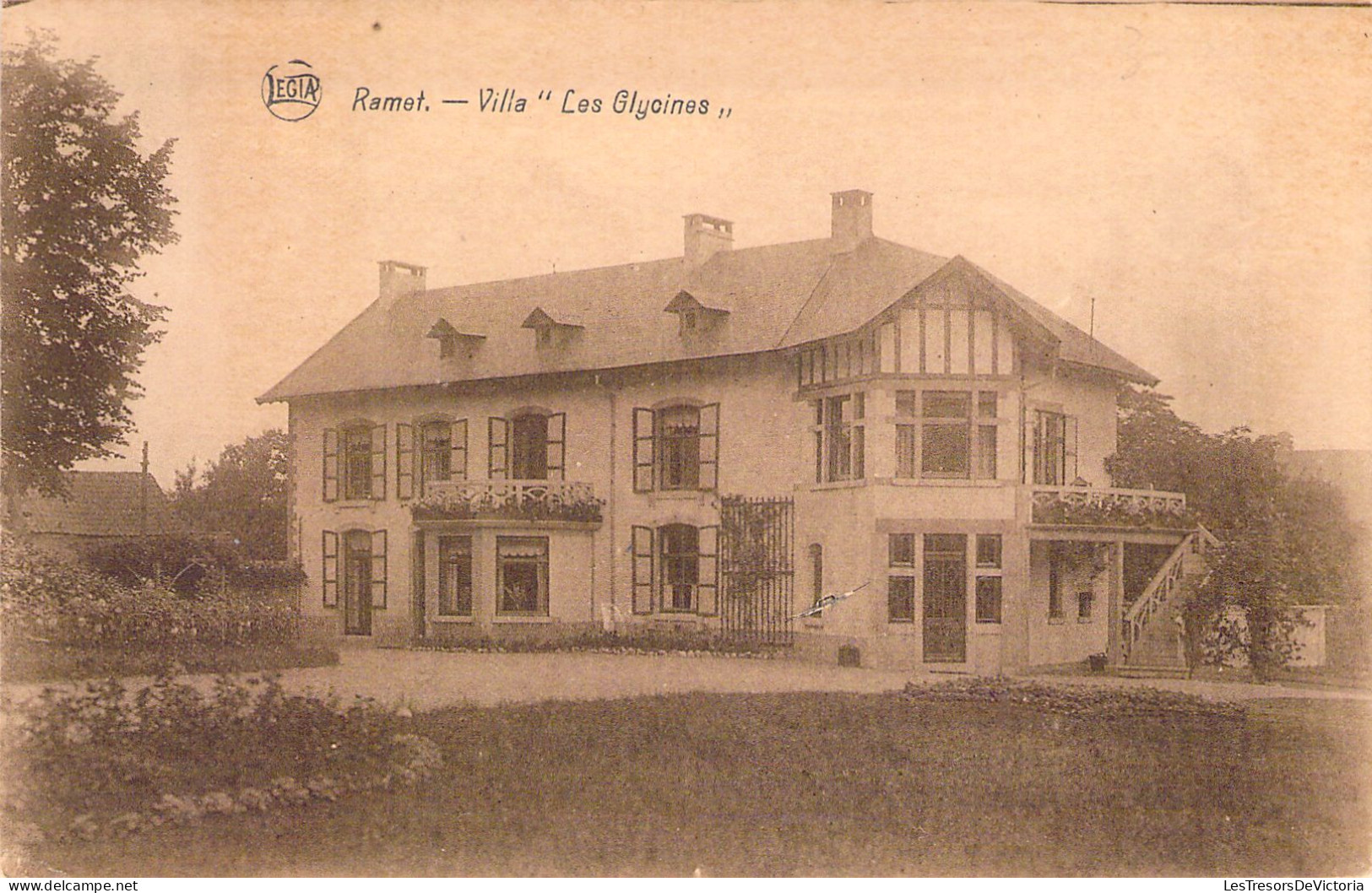 BELGIQUE - RAMET - Villa Les Glycines - Carte Postale Ancienne - Andere & Zonder Classificatie