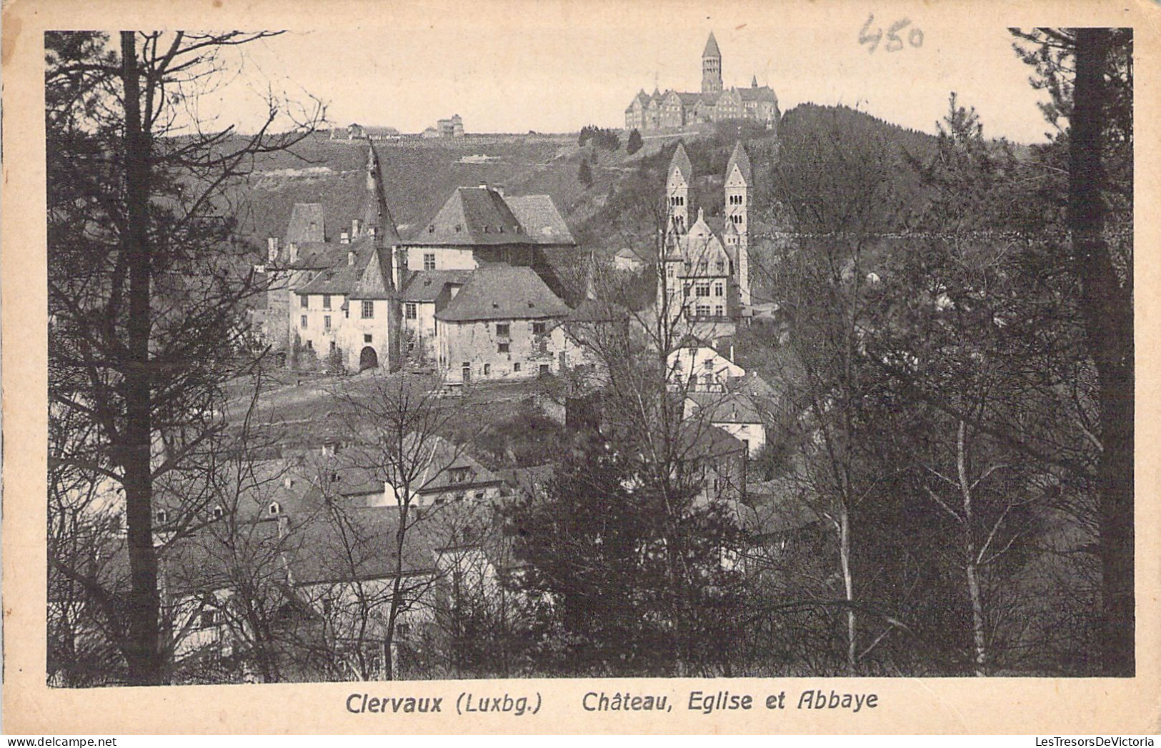 LUXEMBOURG - CLERVAUX - Château Eglise Et Abbaye - Carte Postale Ancienne - Clervaux