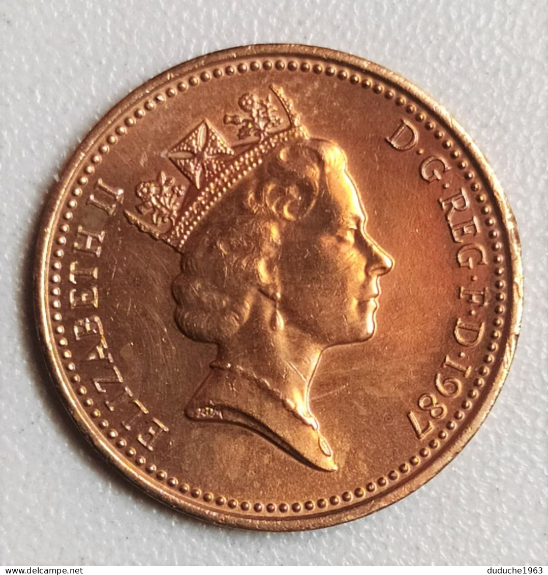 Grande Bretagne - 1 Penny 1987 - 1 Penny & 1 New Penny