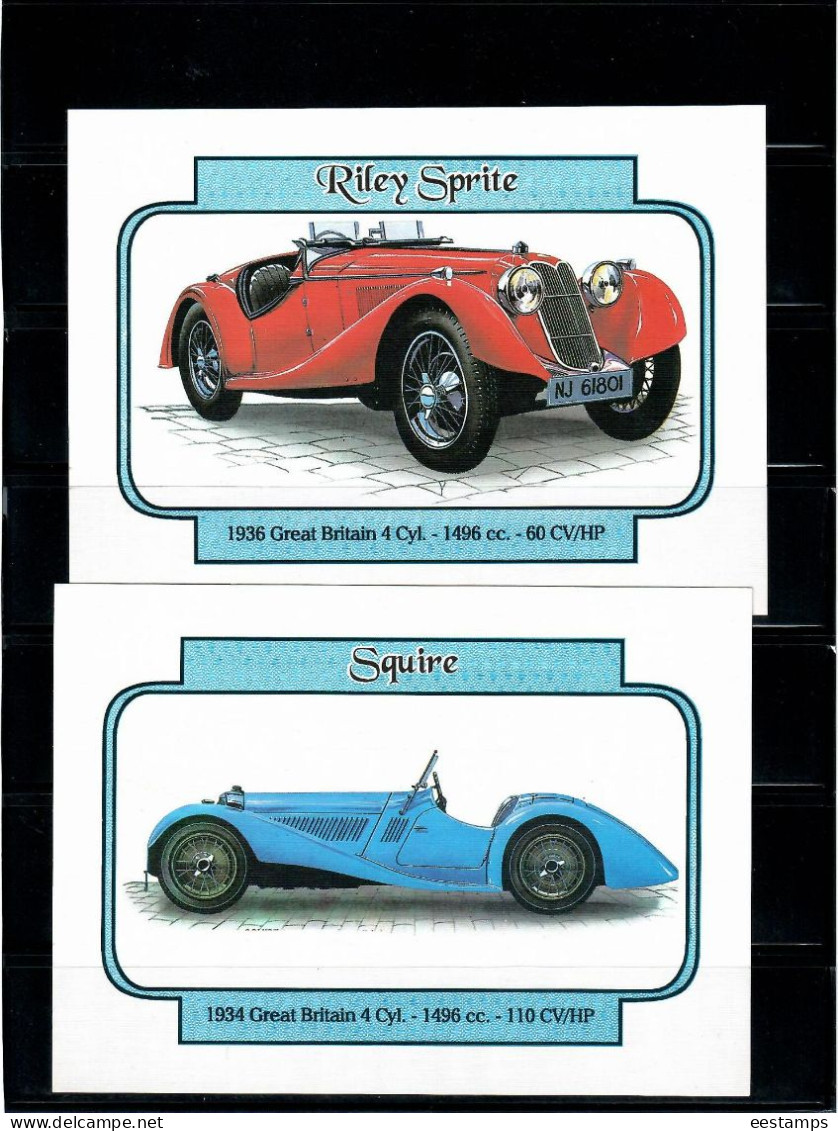 Belarus 2000 . Classic Sports Cars .Volume Two ( 1933-1939). (11 Postcards ). - Belarus