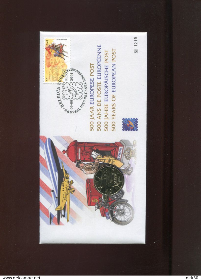 Belgie 2001 2996 Horse Belgica Airplane  RR NUMISLETTER  MNH - Numisletter