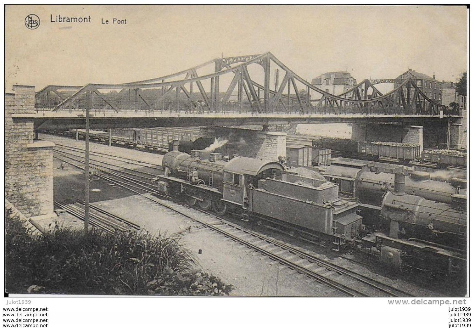 LIBRAMONT ..-- Le PONT . LOCOMOTIVES ALLEMANDES ?? .1926 Vers MOLENBEEK ( Mr Mme ROCHETTE ) . Voir Verso . - Libramont-Chevigny