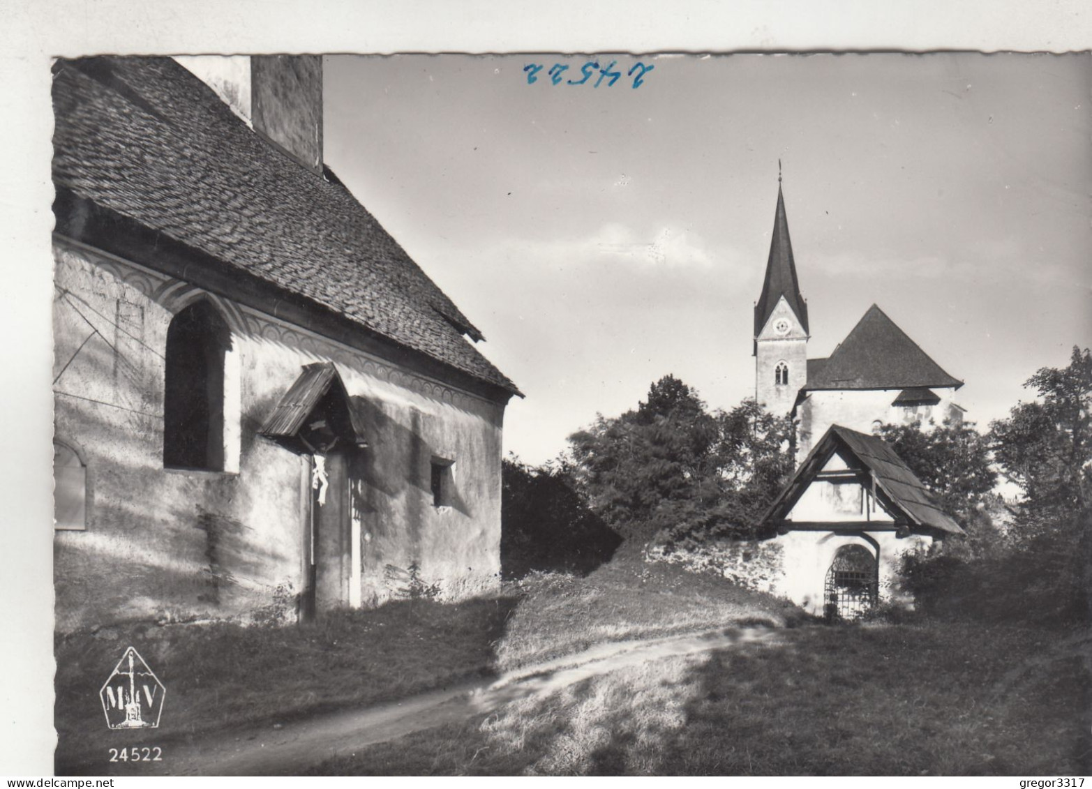 D1996) MARIA WÖRTH Am Wörthersee - S/W AK - Winterkirche Und Pfarrkirche - Maria Wörth