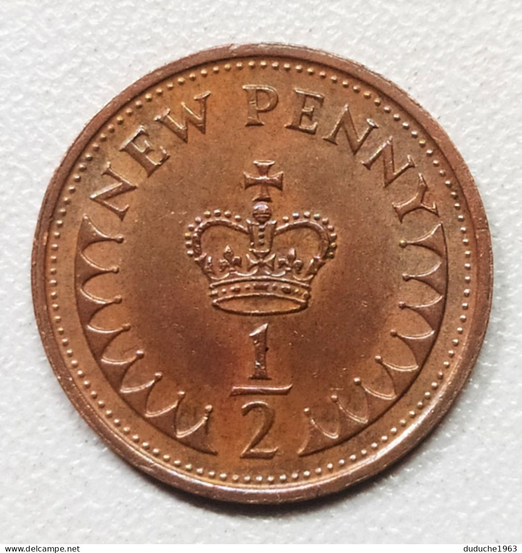 Grande Bretagne - 1/2 Penny 1974 - 1/2 Penny & 1/2 New Penny