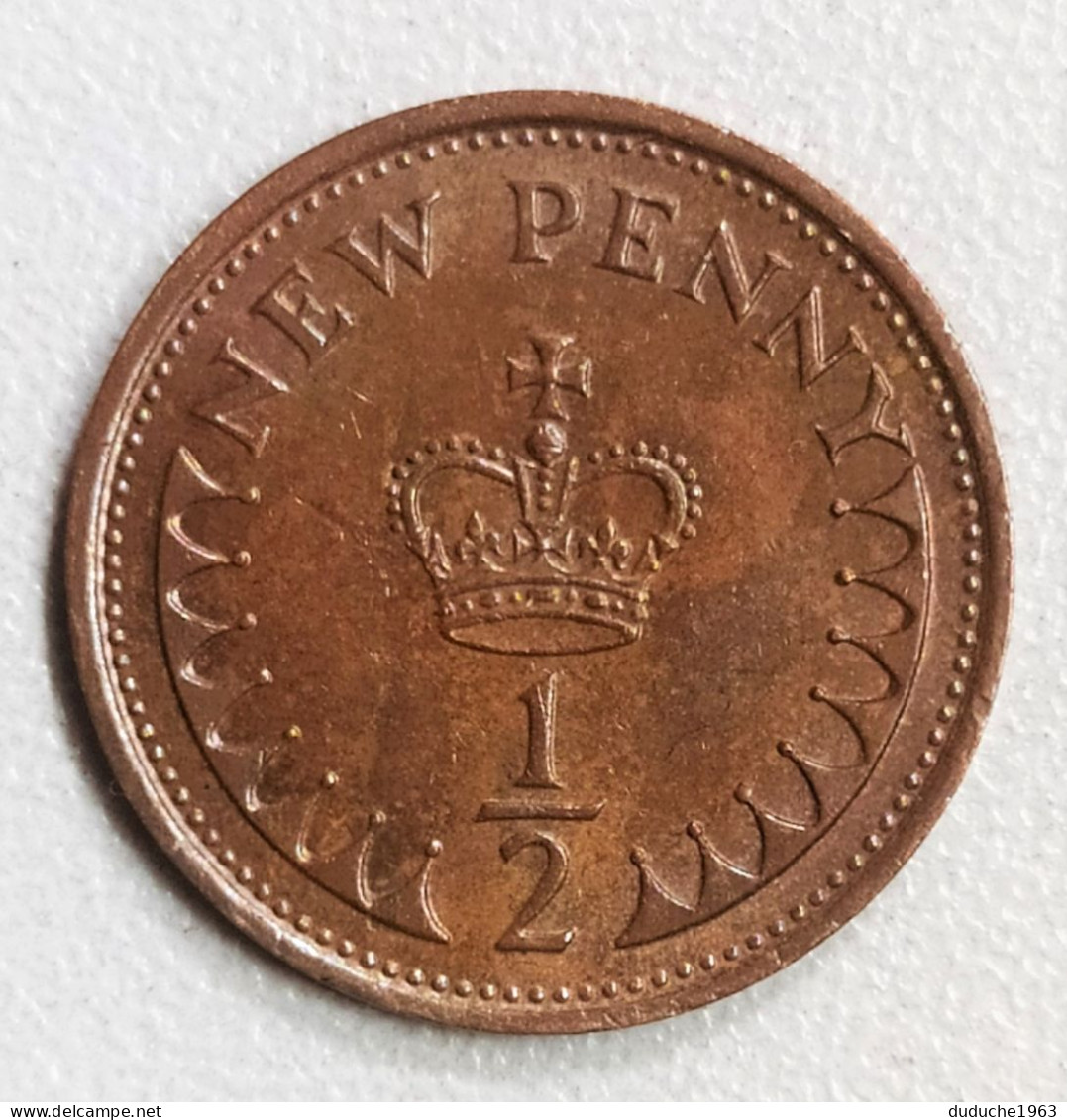 Grande Bretagne - 1/2 Penny 1974 - 1/2 Penny & 1/2 New Penny