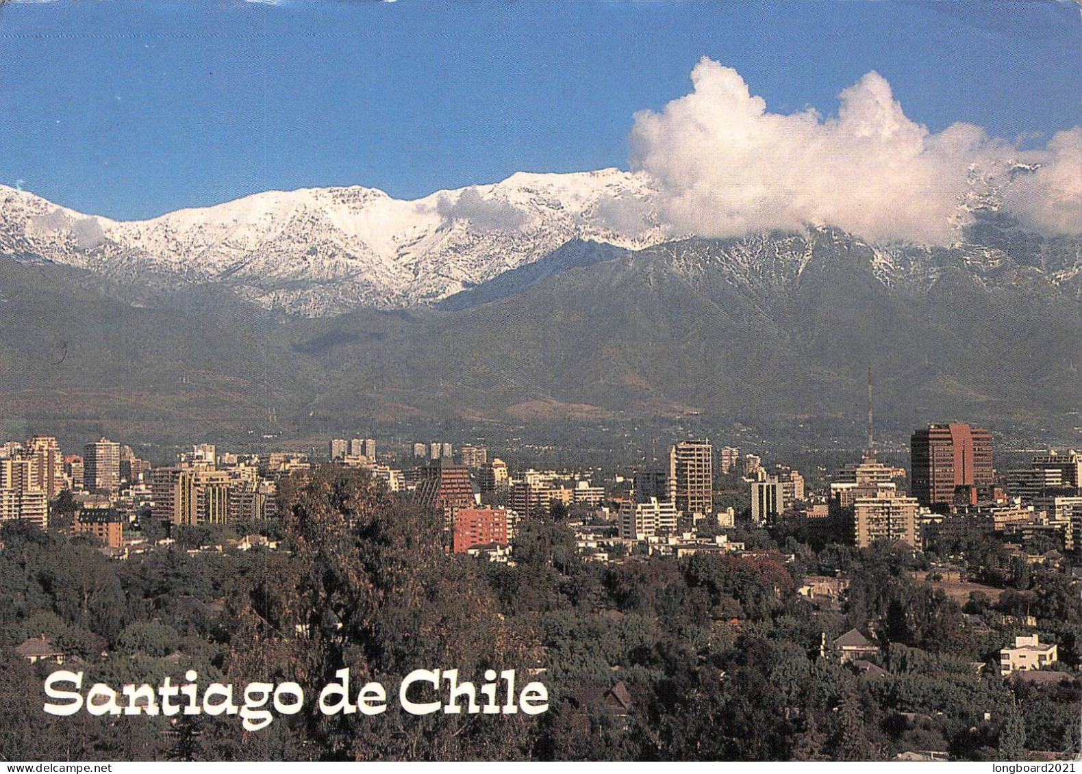 CHILE - PICTURE POSTCARD 1994 SANTIAGO - ESSEN/DE / *1065 - Chili
