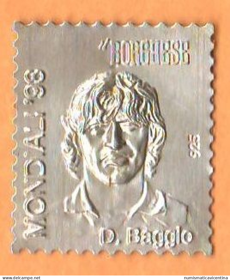 Mondiali Calcio 1998 Diego Baggio Francobollo In Argento Emesso Da Il Borghese - Vignettes De Fantaisie