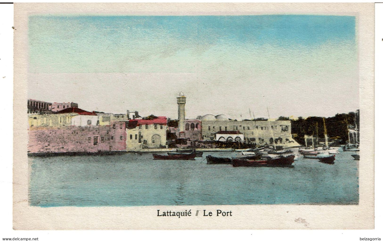 SYRIE - LATTAQUIE -   Le Port   -  ( Carte Colorisée ) - Syrie
