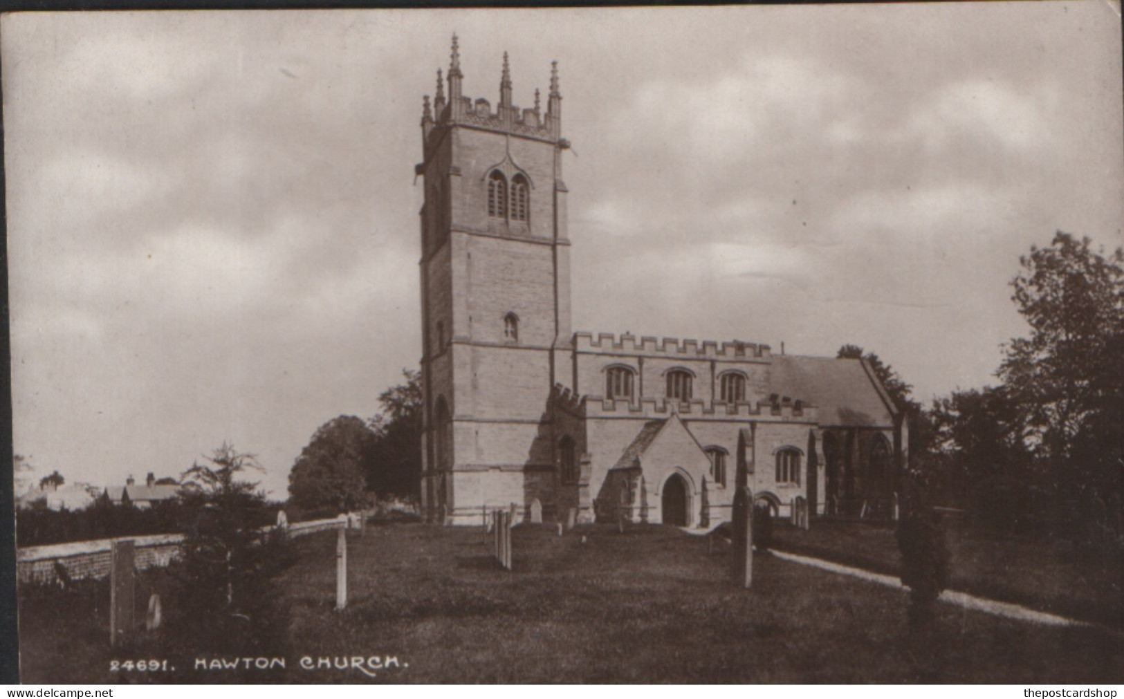 RP Nottinghamshire Postcard - Hawton Church Nr Cotham Balderton Farndon Unused - Andere & Zonder Classificatie