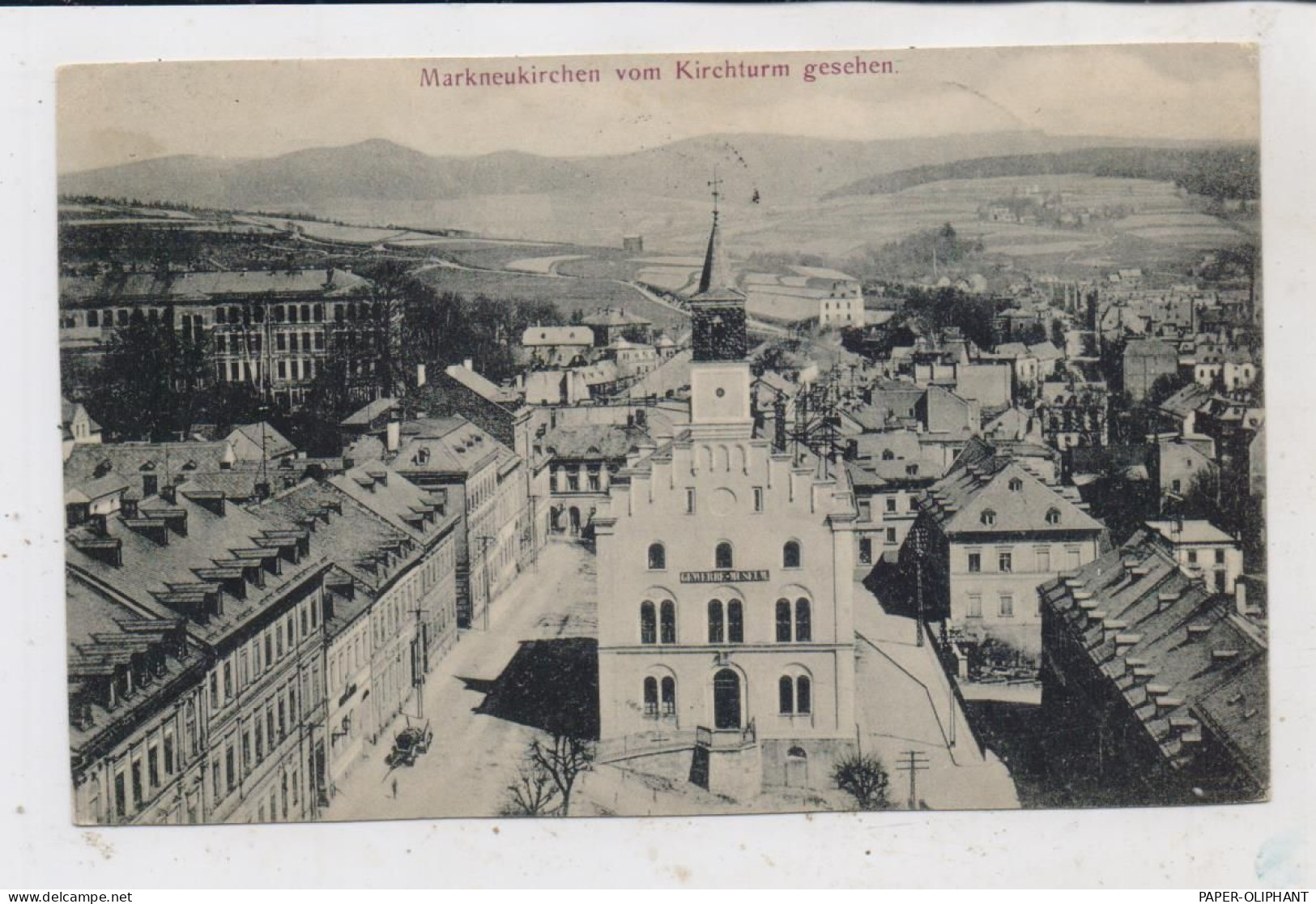 O-9659 MARKNEUKIRCHEN, Blick Vom Kirchturm, 1910 - Markneukirchen