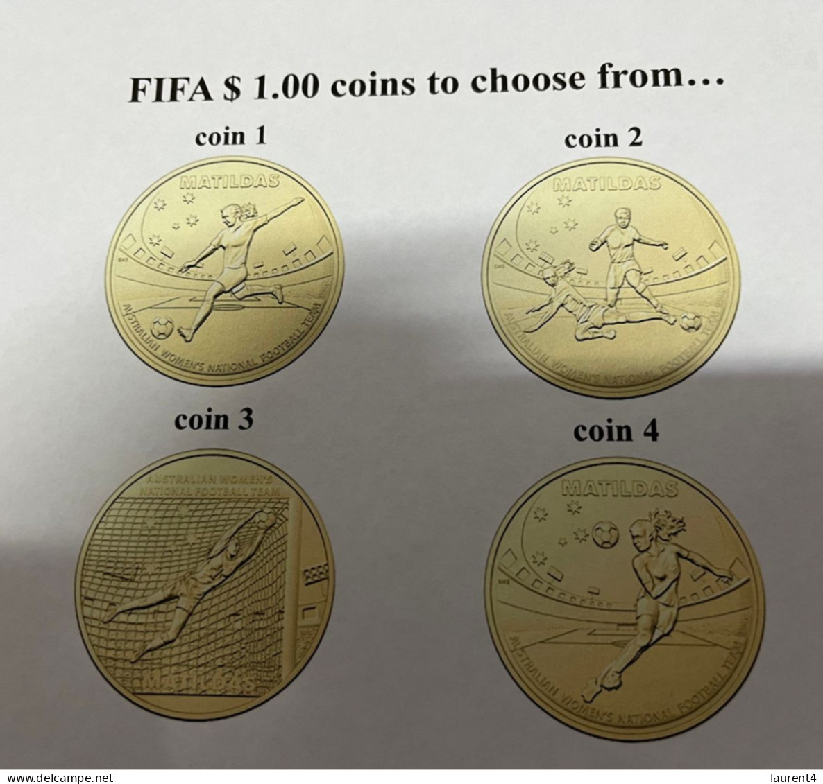 22-7-2023 (3 S 9) FIFA Women's Football World Cup Match 7 (stamp + Coin) England (1) V Haiti (0) - Dollar