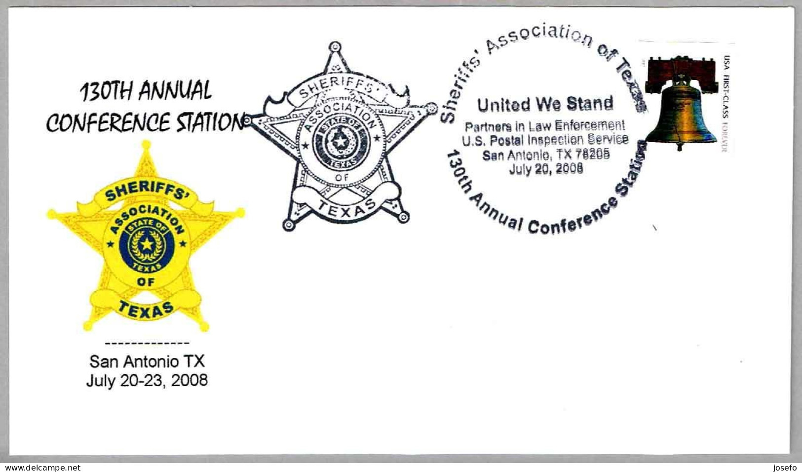 ASOCIACION DE SHERIFFS DE TEXAS - 130 Conferencia Anual. San Antonio TX 2008 - Police - Gendarmerie