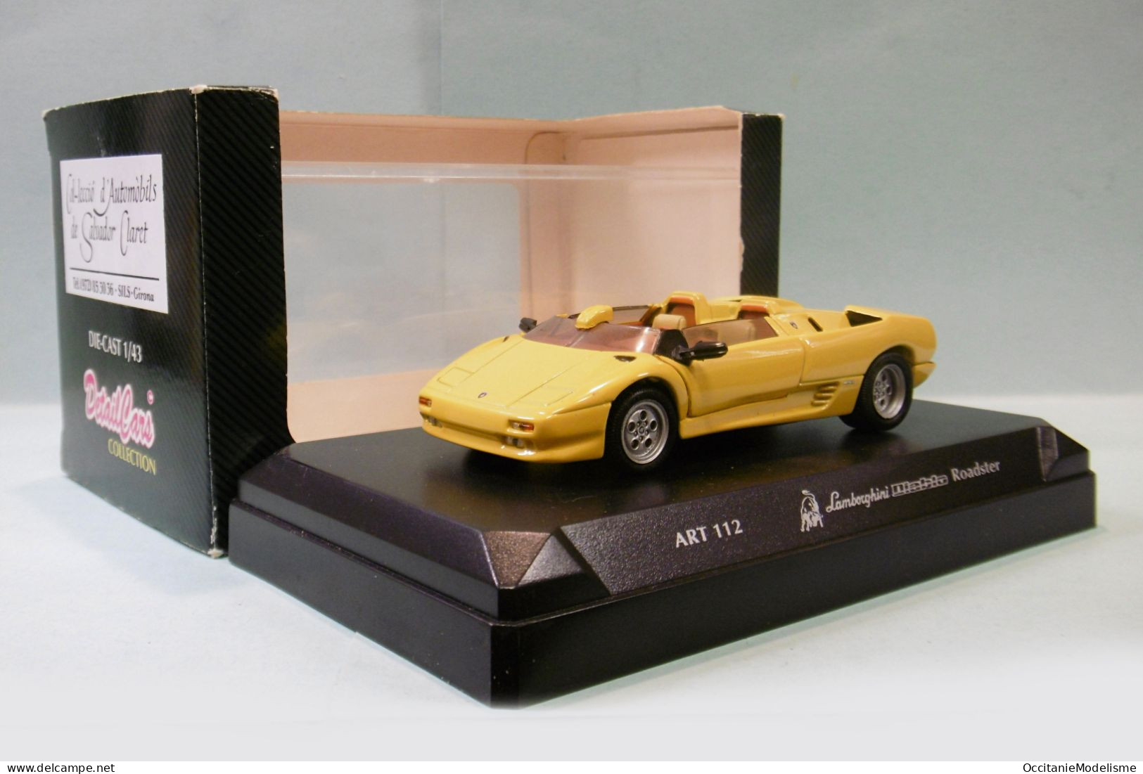 DetailCars - LAMBORGHINI DIABLO ROADSTER Jaune Réf. 112 BO 1/43 - DetailCars