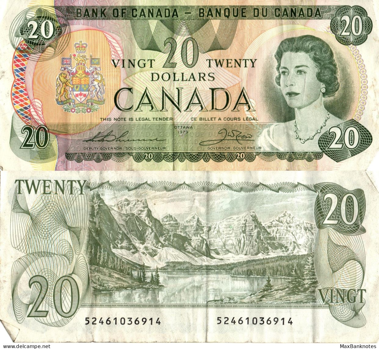 Canada / 20 Dollars / 1979 / P-93(c) / VF - Canada