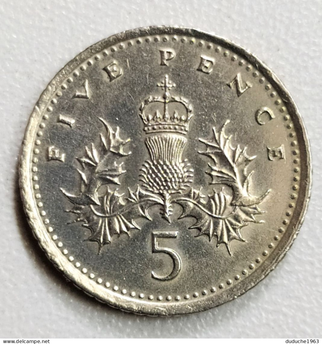 Grande Bretagne - 5 Pence 1992 - 5 Pence & 5 New Pence