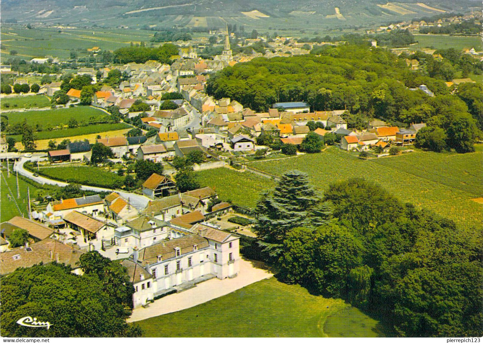 21 - Meursault - Vue Générale Aérienne - En Premier Plan, Le Château - Meursault