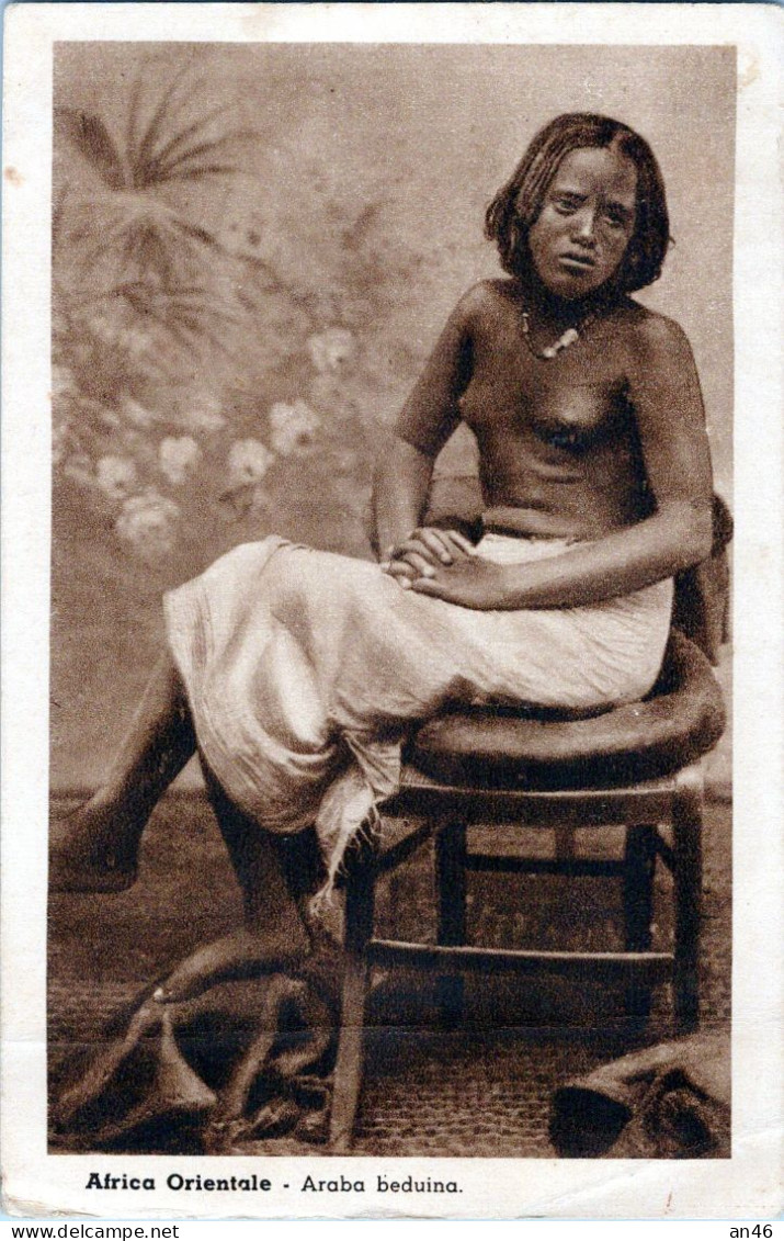 AFRICA ORIENTALE - Donna Araba Beduina - Vgt. 1936 (di Interesse Filatelico) (piega Nella Base) - Non Classés