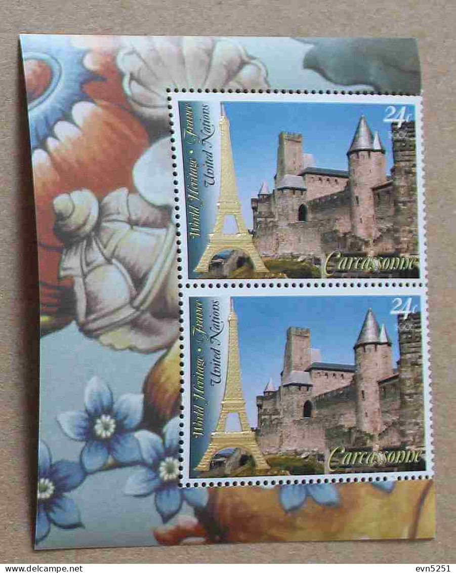 N-U-C Ny06-02 : La Cité Médiévale De Carcassonne Et La Tour Eiffel - Unused Stamps