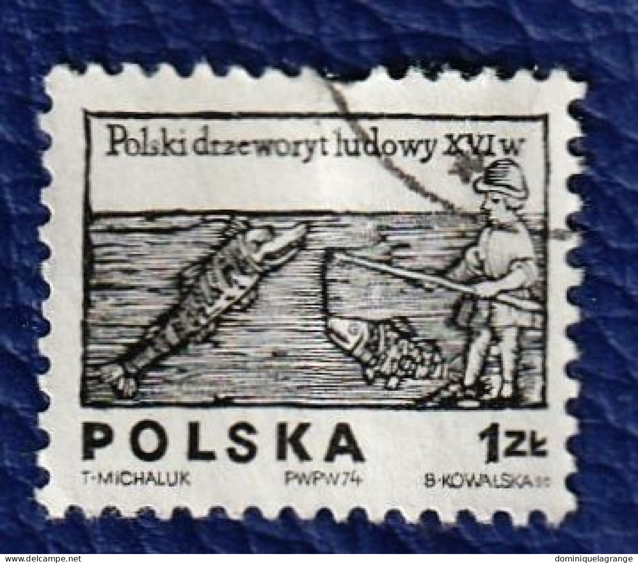 10 timbres de Pologne "vieilles gravures" et "scènes de guerre" de 1951 à 1974