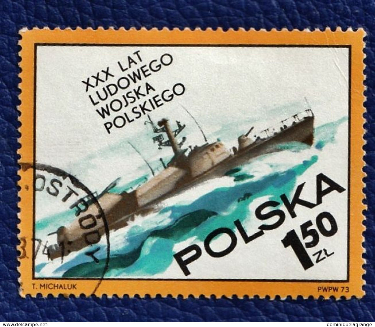 9 timbres de Pologne " de 1952 à 1976