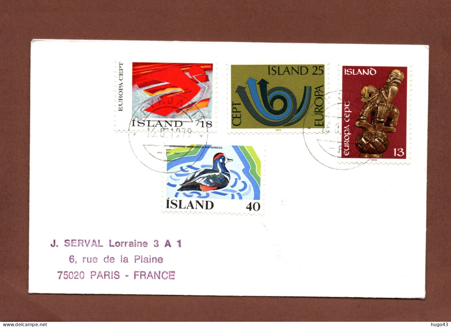 (RECTO / VERSO) ENVELOPPE EN 1979,  AVEC SUPERBES TIMBRES D' ISLANDE - ISL - Covers & Documents