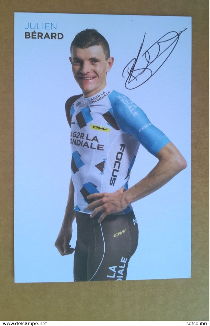 COUREUR CYCLISTE - JULIEN BERARD (Cyclisme)....Signature...Autographe Véritable... - Sportifs