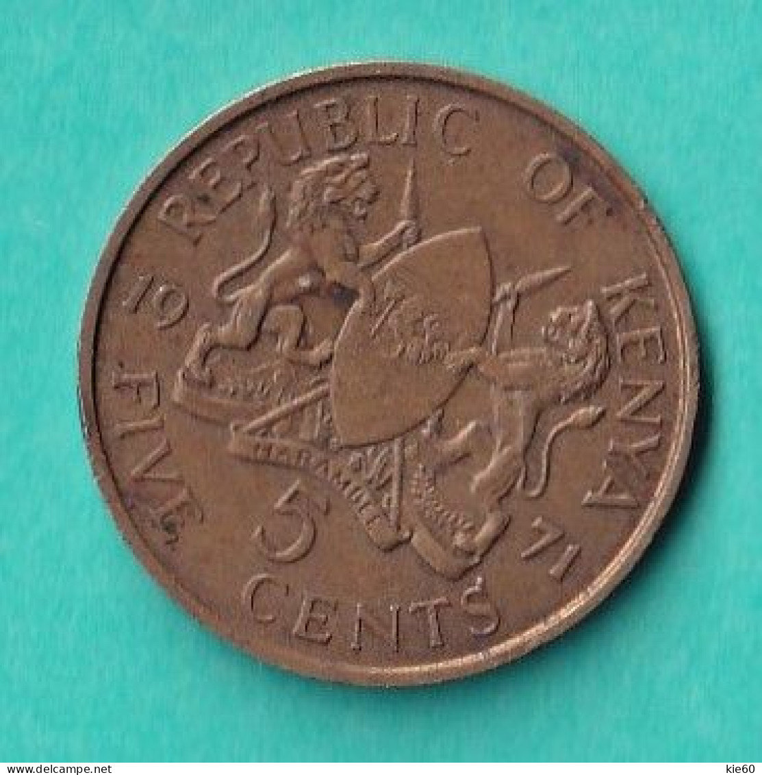 Kenya  - 1971 - 5 Cent. - KM10 - Kenia