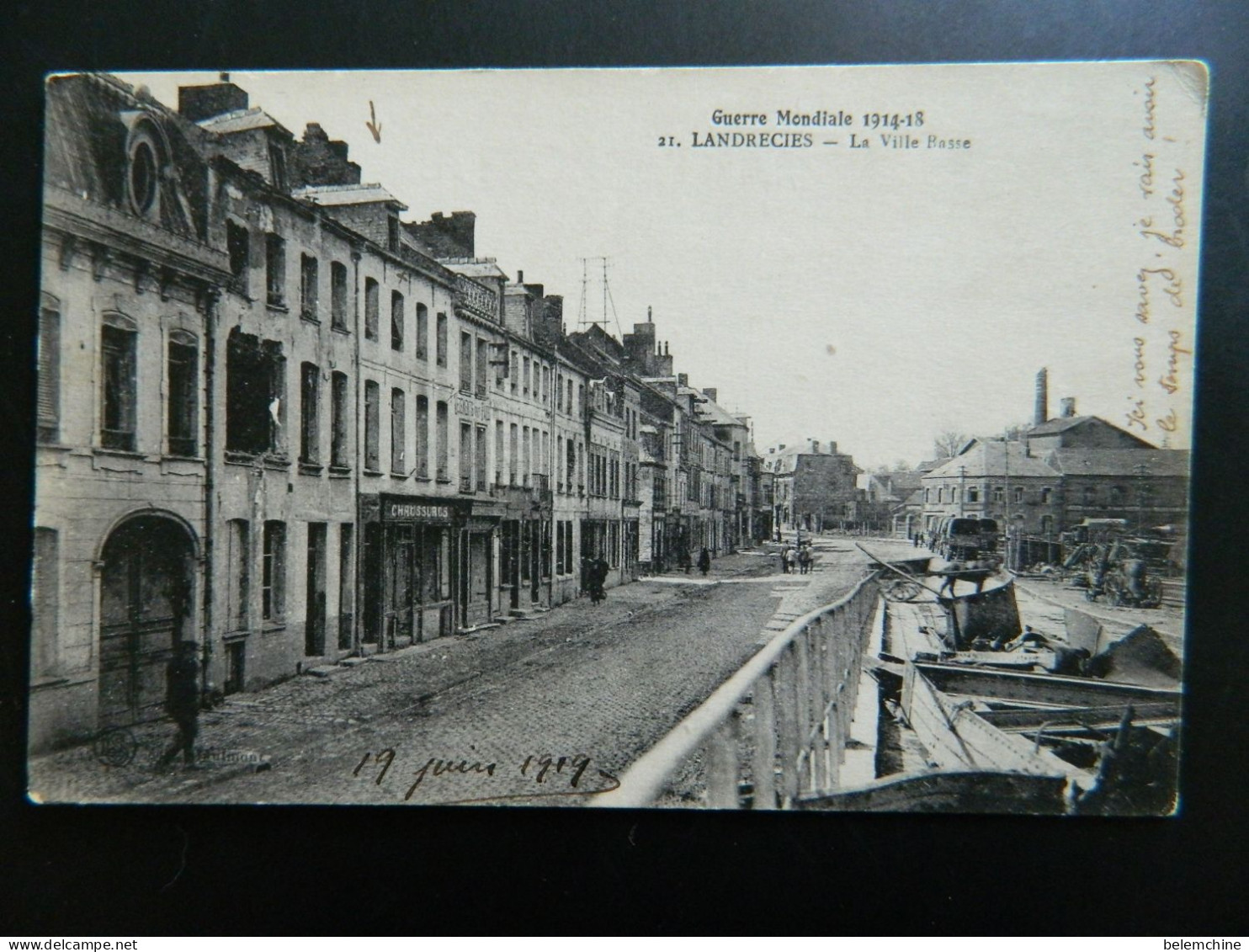 GUERRE MONDIALE 1914-18              LANDRECIES         LA VILLE BASSE - Landrecies