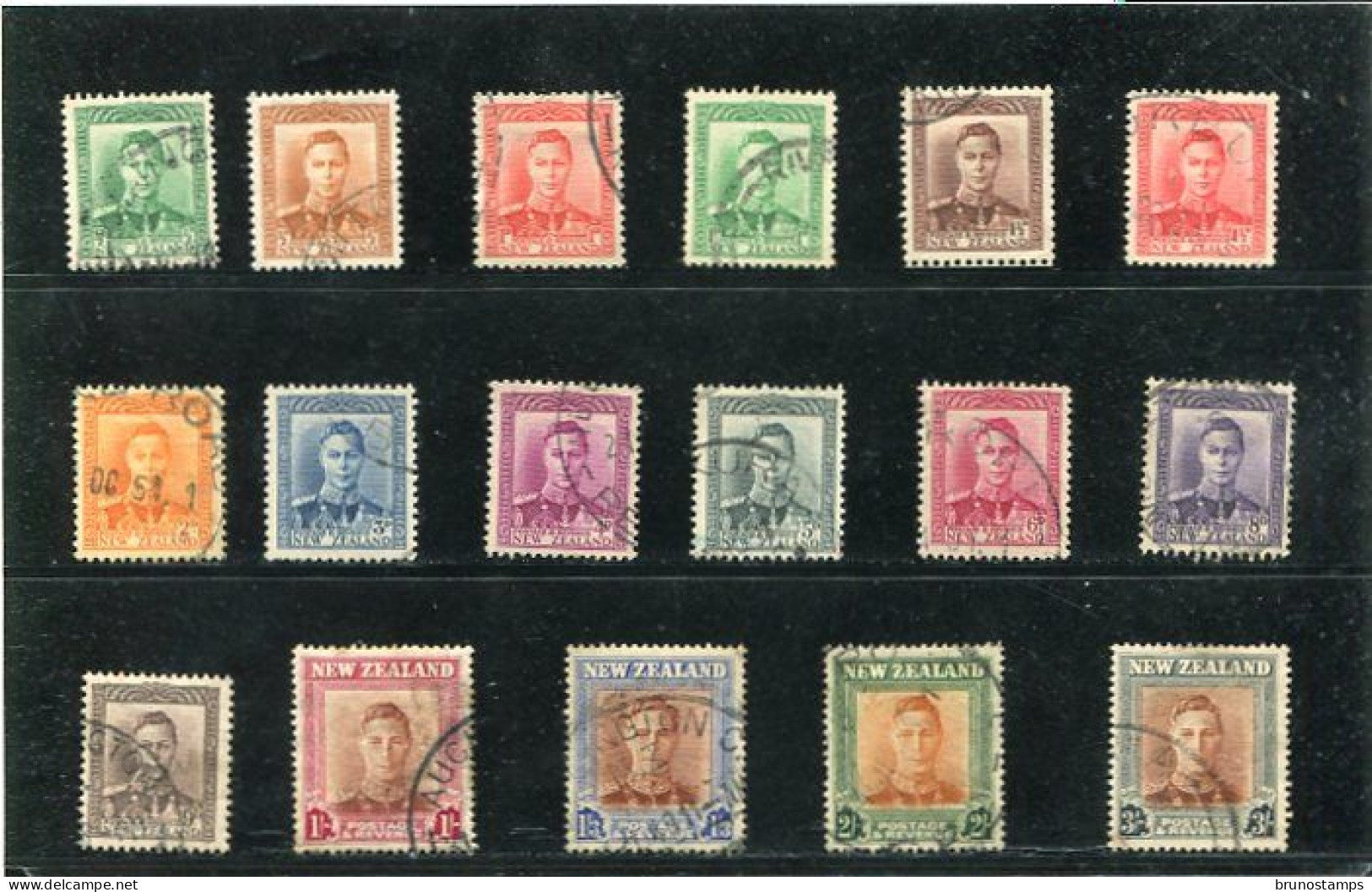 NEW ZEALAND - 1938-47  KGVI  DEFINITIVE  SET  FINE USED  SG 603/689 - Usados