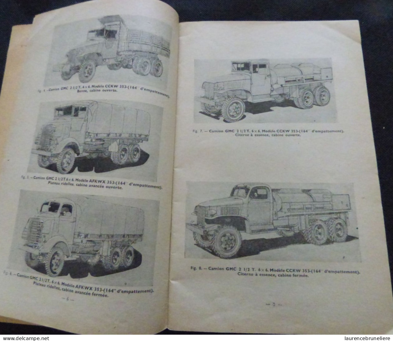 NOTICE DE CONDUITE D'ENTRETIEN ET DE MISE AU POINT DES CAMIONS G.M.C. 2 1/2 TON  6X6 - ARMEE AMERICAINE -  1945 - Vehicles