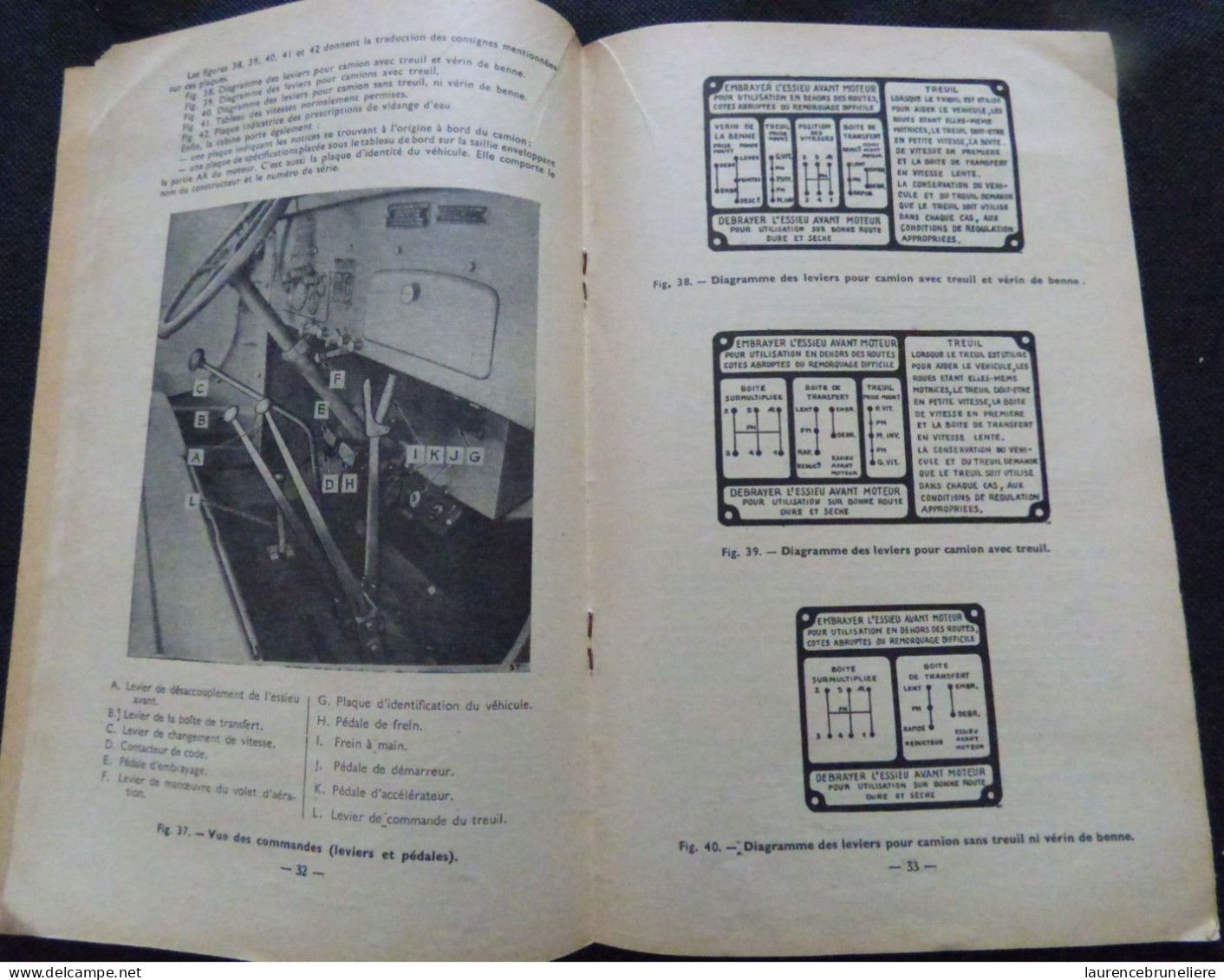 NOTICE DE CONDUITE D'ENTRETIEN ET DE MISE AU POINT DES CAMIONS G.M.C. 2 1/2 TON  6X6 - ARMEE AMERICAINE -  1945